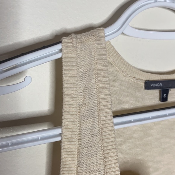 Vince textured sweater tank with pockets size S - Picture 5 of 10